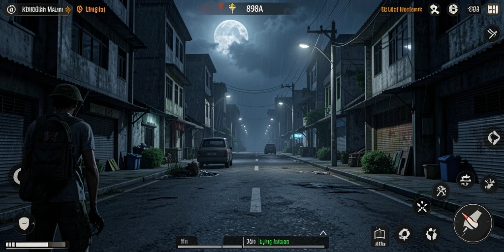 Screenshot menampilkan aksi mendebarkan dalam permainan Horror 898A.