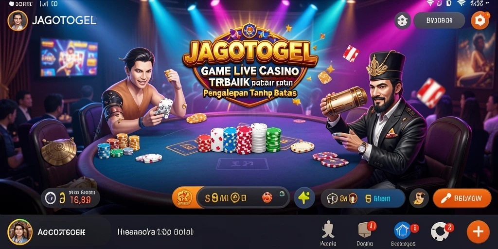 Screenshot gameplay Live Casino yang menarik di JAGOTOGEL.