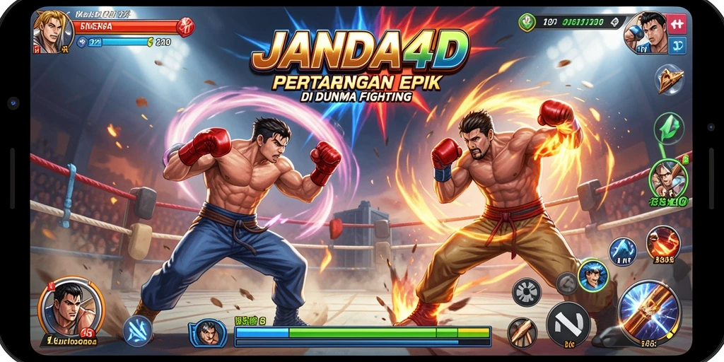 Gameplay JANDA4D menampilkan pertarungan yang mendebarkan dan karakter unik.