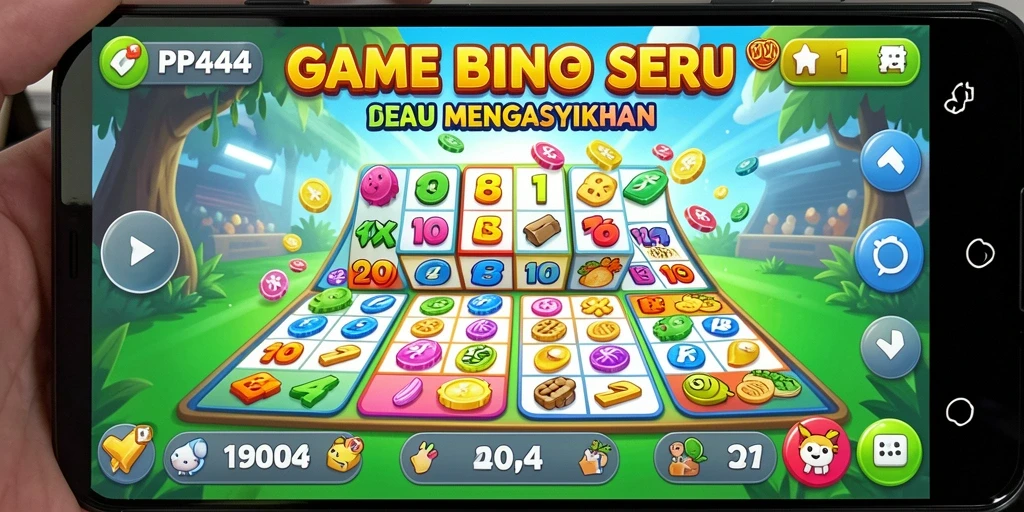 Tampilan gameplay PP444 yang menarik dengan suasana Bingo yang menantang.