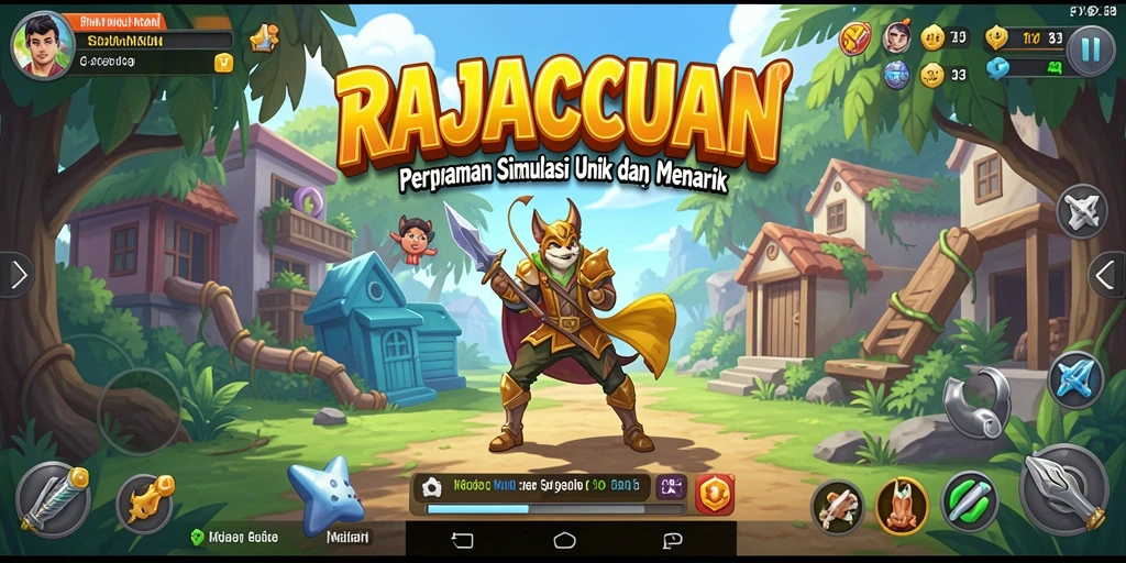 Tampilan gameplay RAJACUAN yang menarik dan interaktif.
