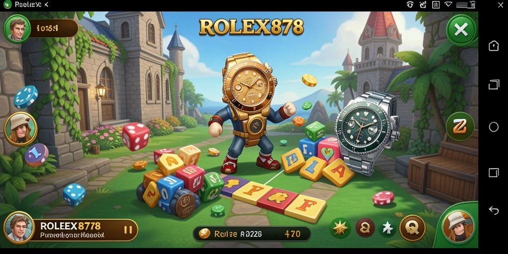 Tangkap layar gameplay menegangkan dari ROLEX878 yang menunjukkan tantangan Puzzle.