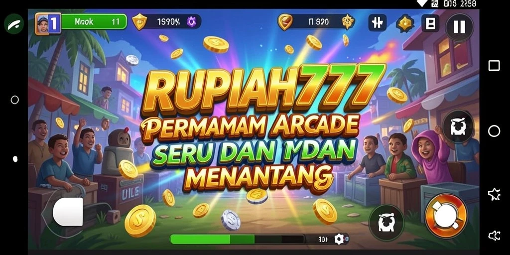 Screenshot menunjukkan aksi seru dalam gameplay RUPIAH777.