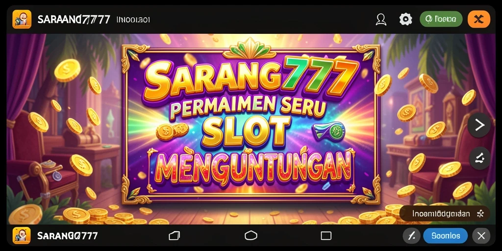 Tangkapan layar menarik dari gameplay <strong>SARANG777</strong> yang penuh warna.