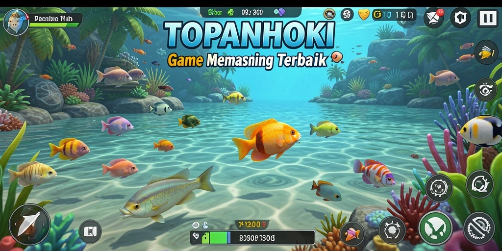 Tampilan gameplay menarik dari <strong>TOPANHOKI</strong> yang penuh warna dan dinamis.